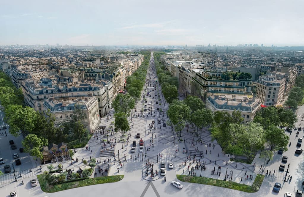 The Champs-Élysées is set to become a mile-long garden
