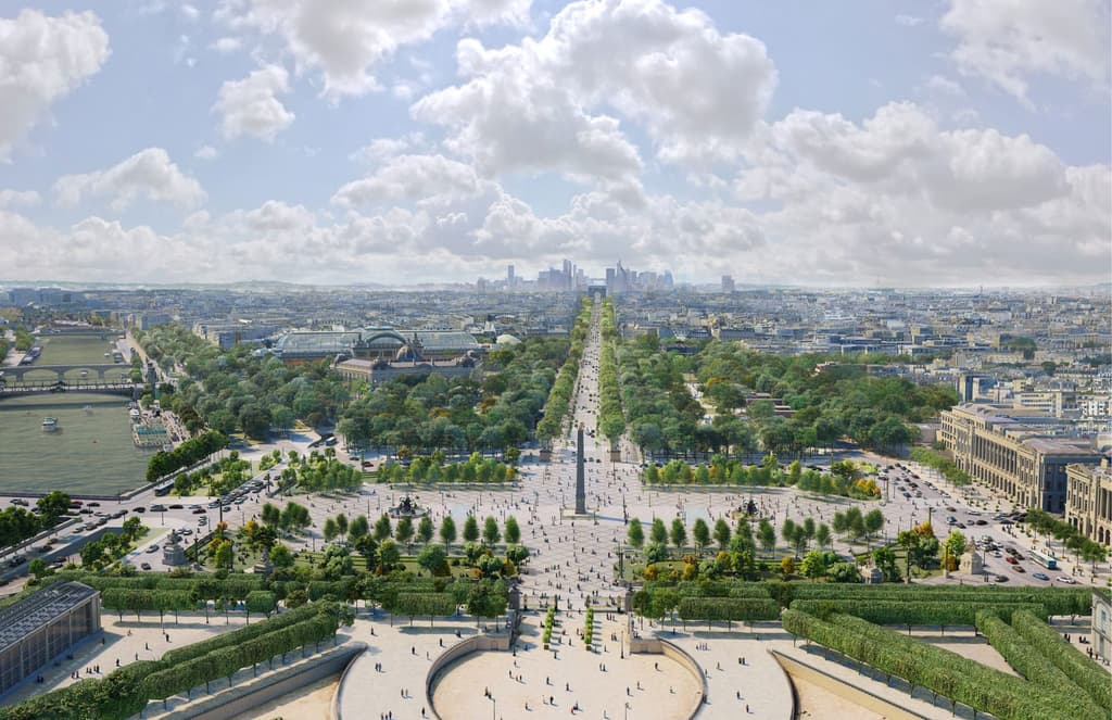 The Champs-Élysées will become a mile-long garden by 2030