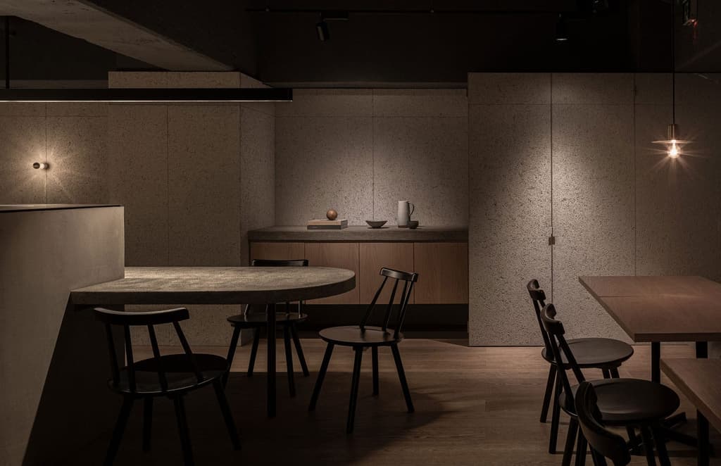 Tokyo's brutalist restaurant Grillno wraps guests in 50 shades of grey