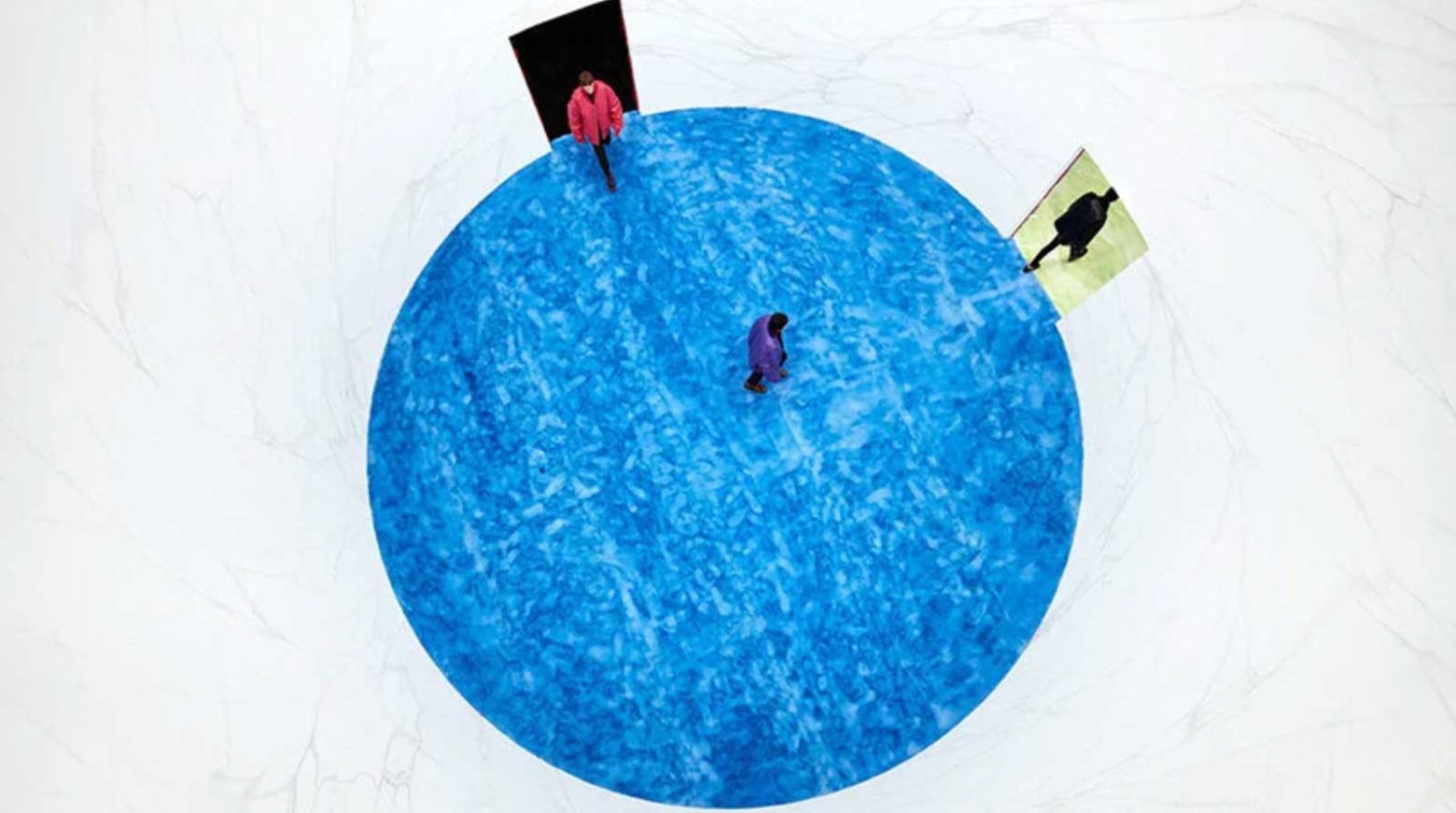 Rem Koolhaas’ Prada F/W 2021 menswear set is invitingly touchable The