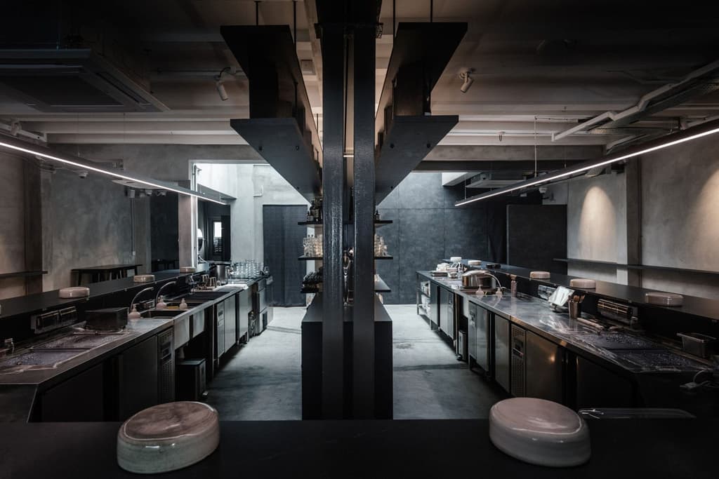 Rappu is a brutalist sushi joint in Singapore