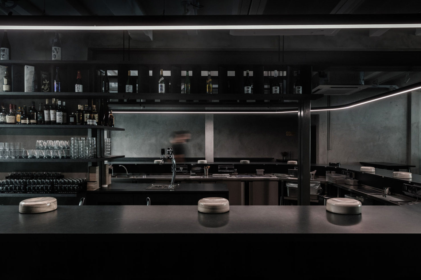 Rappu is a brutalist sushi joint in Singapore The Spaces