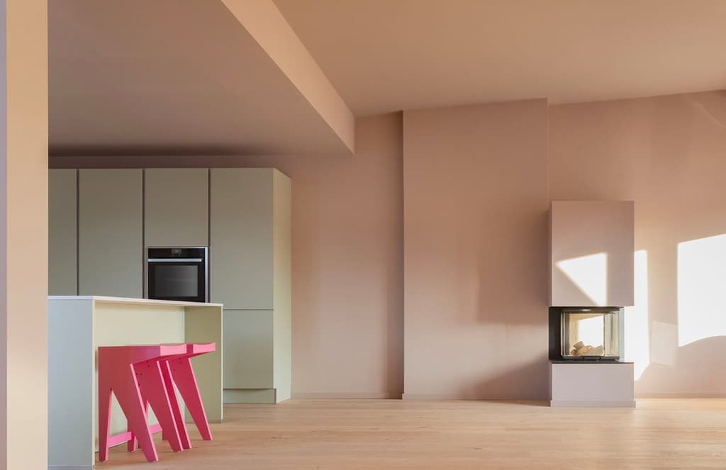 This bright Berlin loft is all about colour and shape
