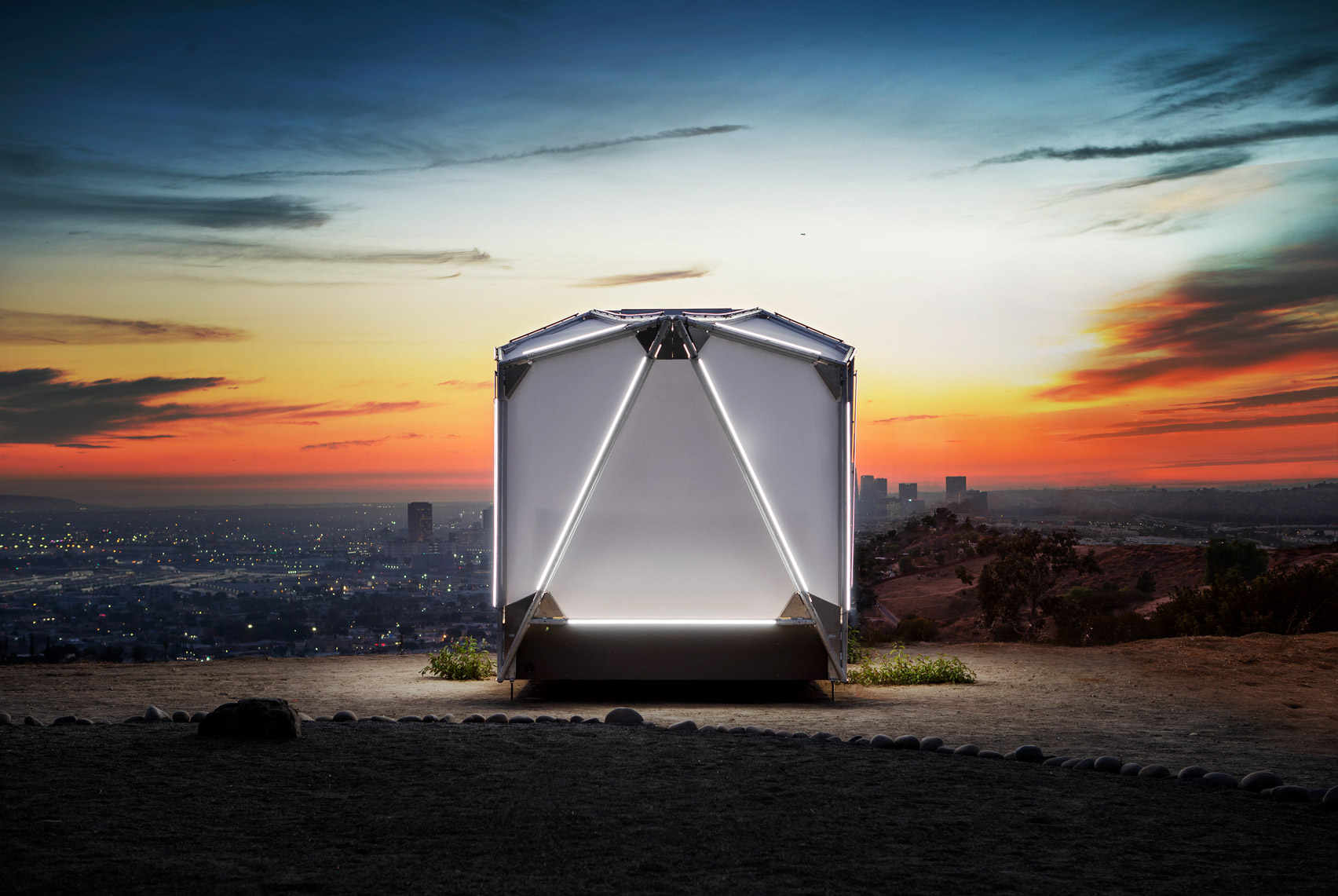 Jupe pod - a sci-fi take on the classic tent