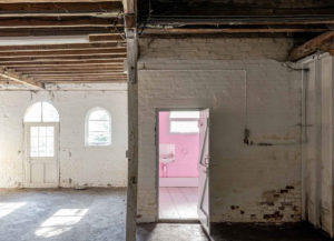The red brick building sits on the banks of the River Colne and is a vacant shell that’s already been stripped back to its bones