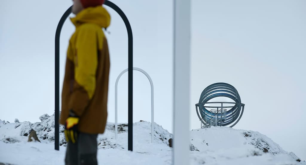 Our Glacial Perspective installation in the Alps by Studio Olafur Eliasson