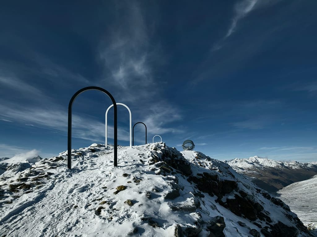 Our Glacial Perspective installation in the Alps by Studio Olafur Eliasson