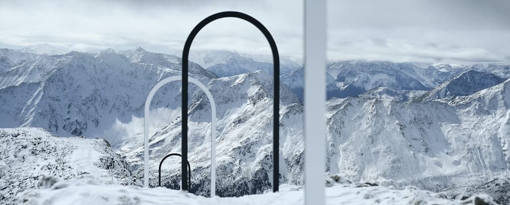 Our Glacial Perspective installation in the Alps by Studio Olafur Eliasson