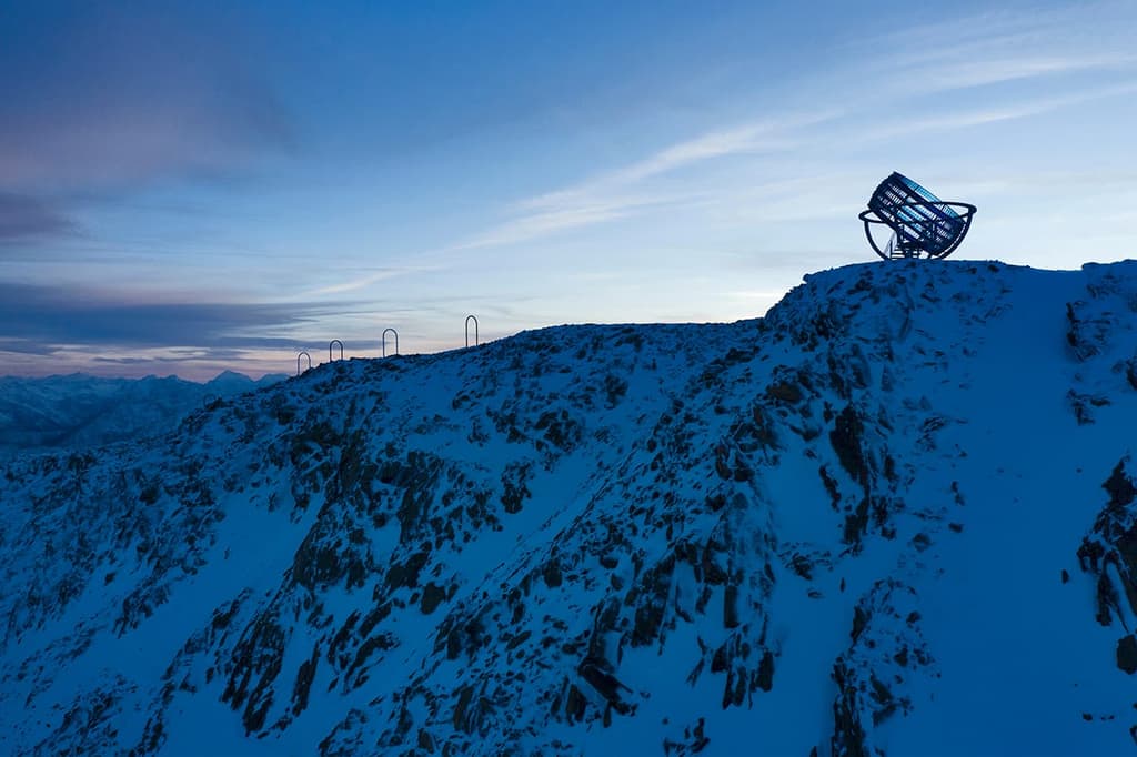 Our Glacial Perspective installation in the Alps by Studio Olafur Eliasson