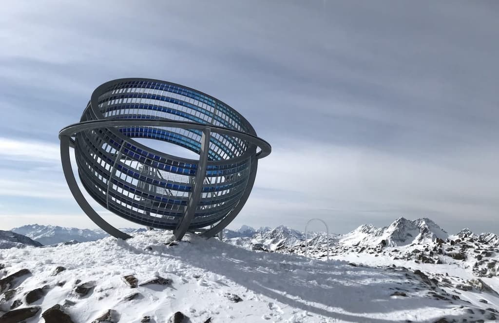 Olafur Eliasson’s latest artwork is located atop a mountain in the Alps