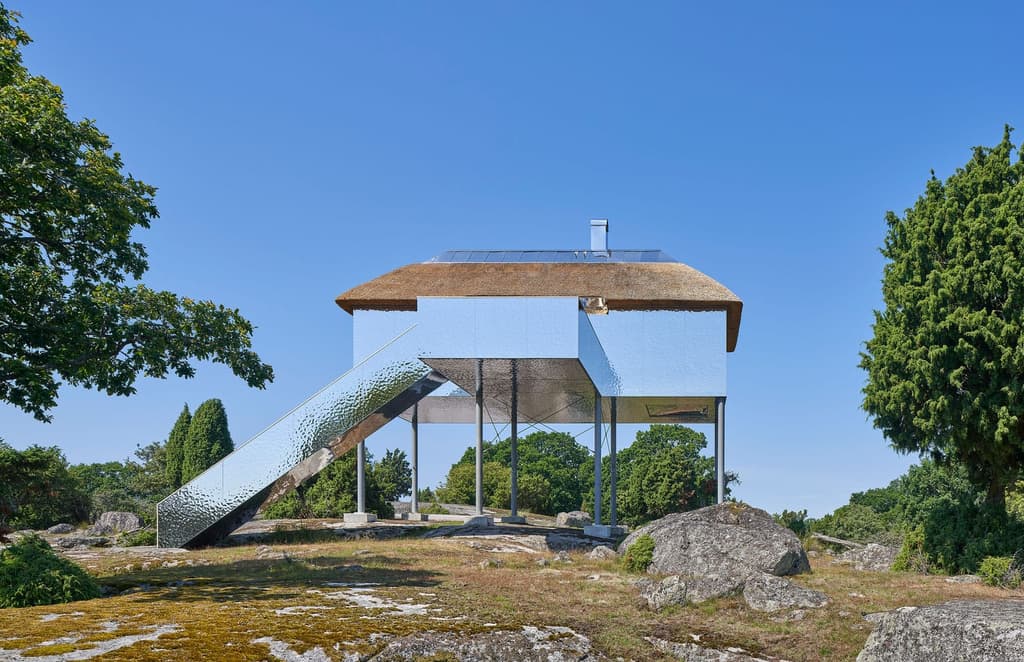The Illusion Villa is a mirrored cabin in the heart of a Swedish nature reserve