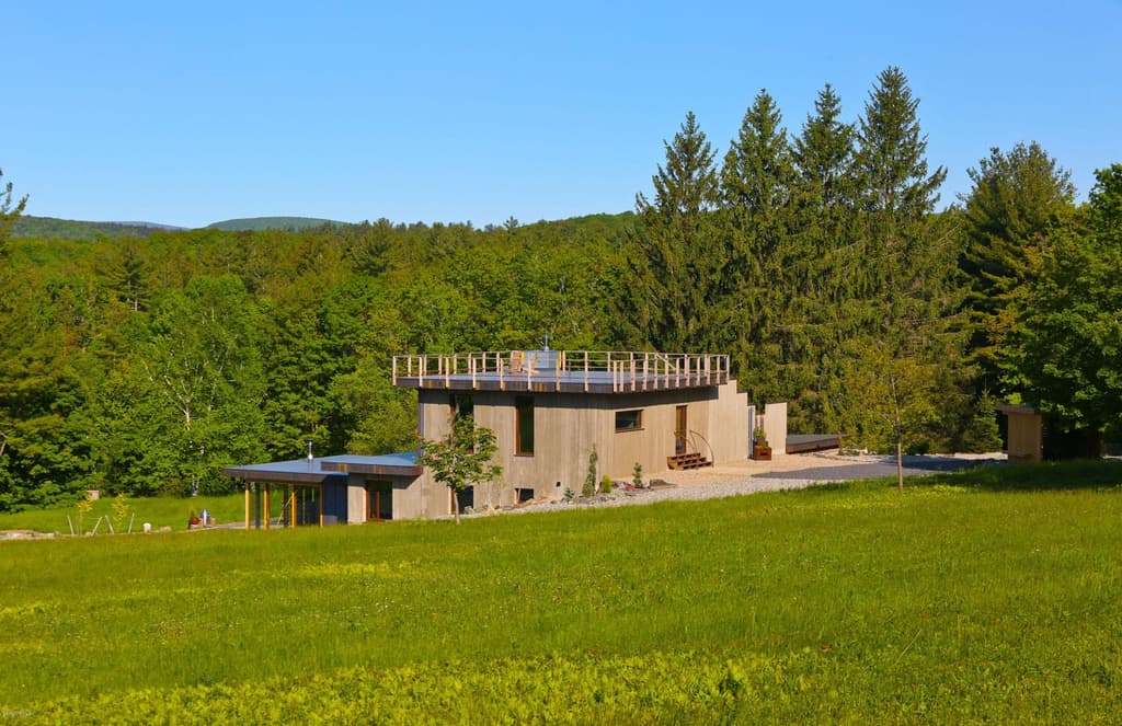 ‘Euro-industrial’ forest retreat is for sale in Massachusetts