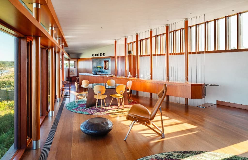 An architect’s copper compound on Shelter Island lists for $8.5m