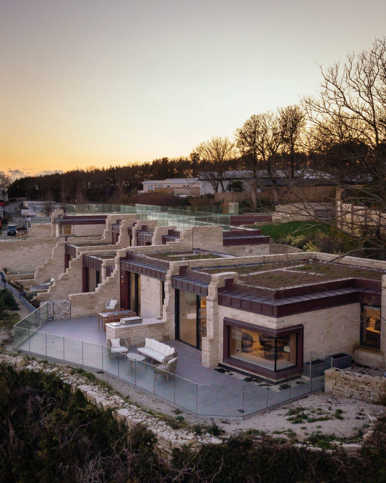 Dorset’s craggy coastline inspires The Clifftops villas The Spaces