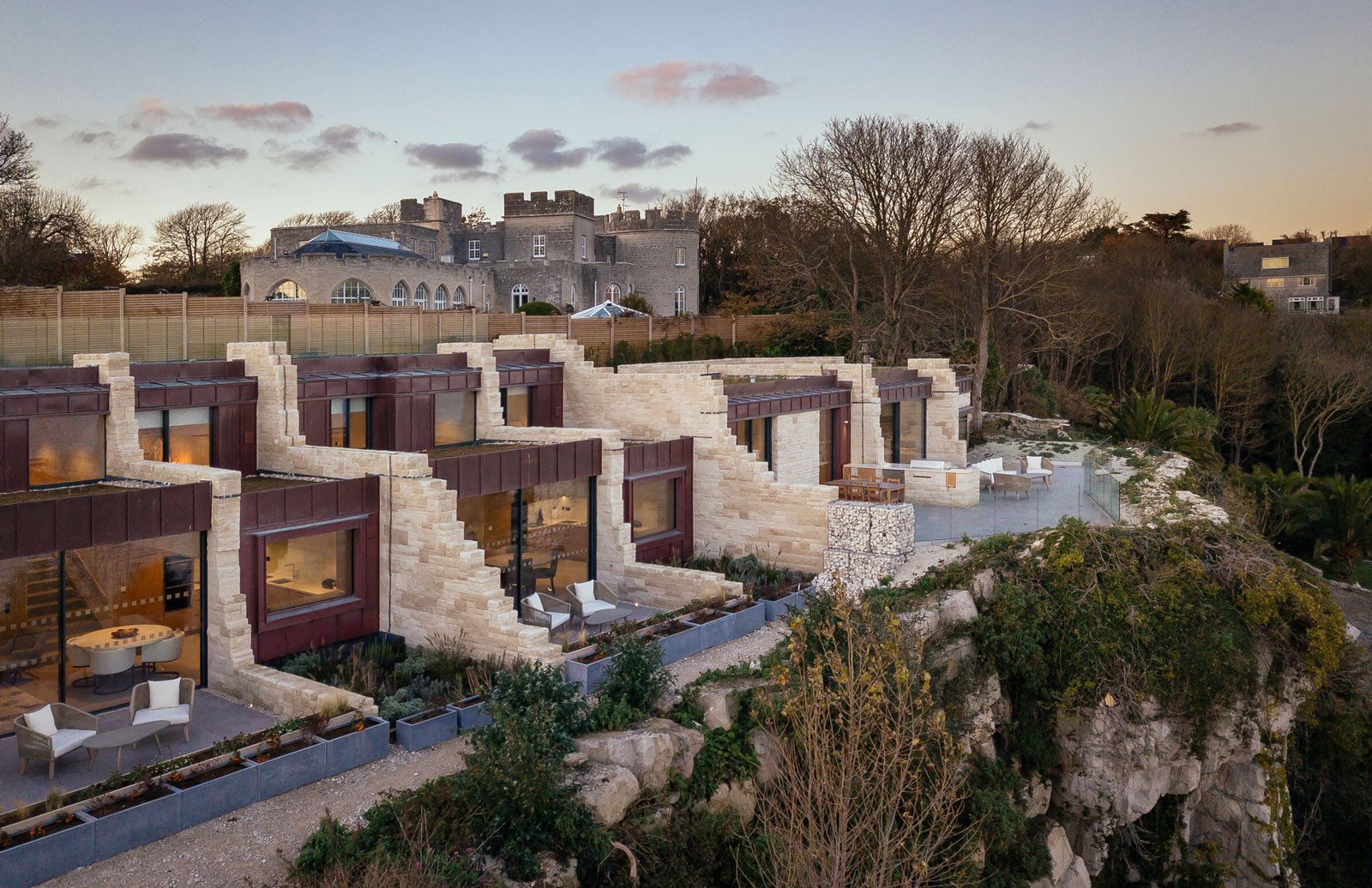 Dorset’s craggy coastline inspires The Clifftops villas