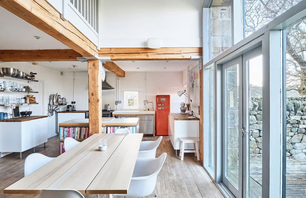 Rural living is on offer at this converted barn in the Yorkshire Dales