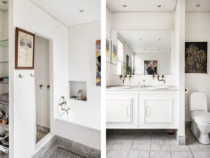 Rooms have period features but have been updated via an all-white colour palette
