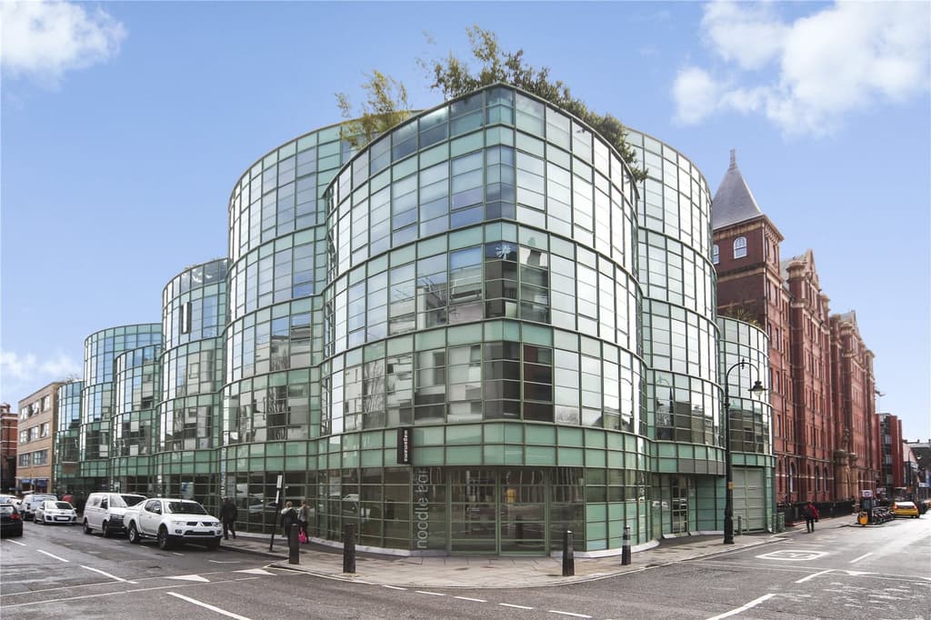 Piers Gough's Glass Building is a Camden landmark