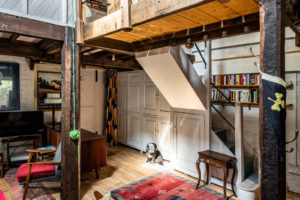 The Canning Cross Mews property belongs to a carpenter and metalworker