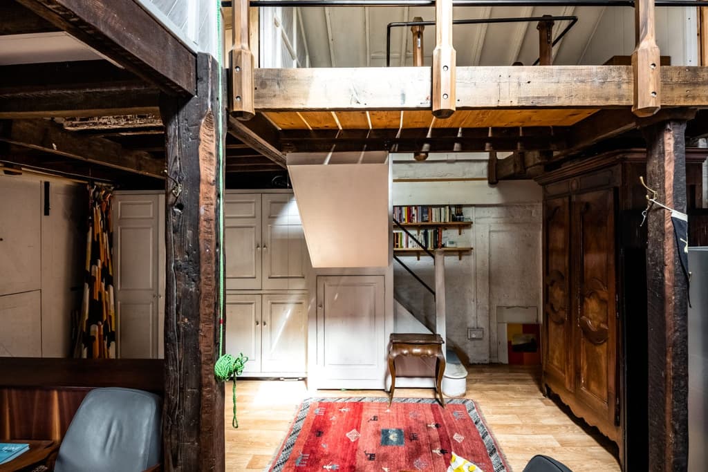 There's a plethora of volumes and scales at play inside the property despite its flowing open layout