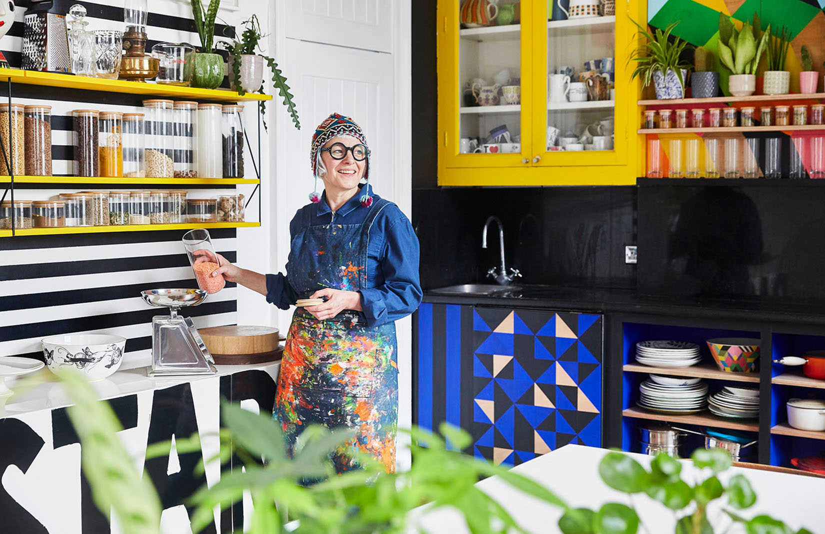 Colour is king at designer Morag Myerscough’s East London home