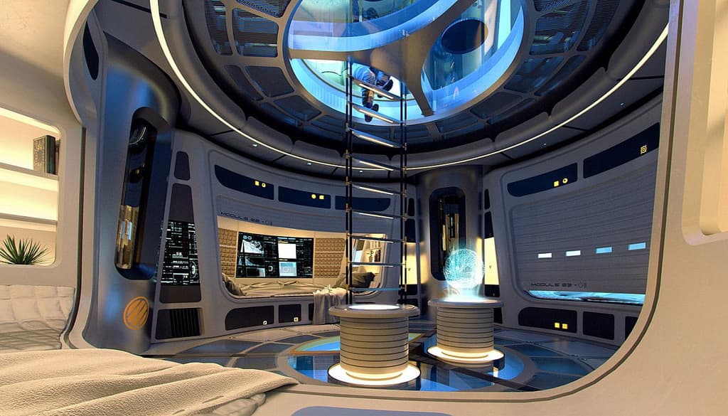 The interior of the Moon Pod