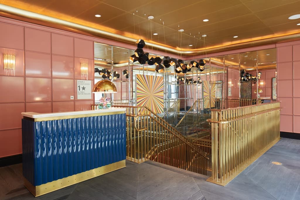 The Britely includes a pair of bowling lanes, a rooftop pool, a screening room, a gym and a pair of restaurants headed by Austrian chef Wolfgang Puck.