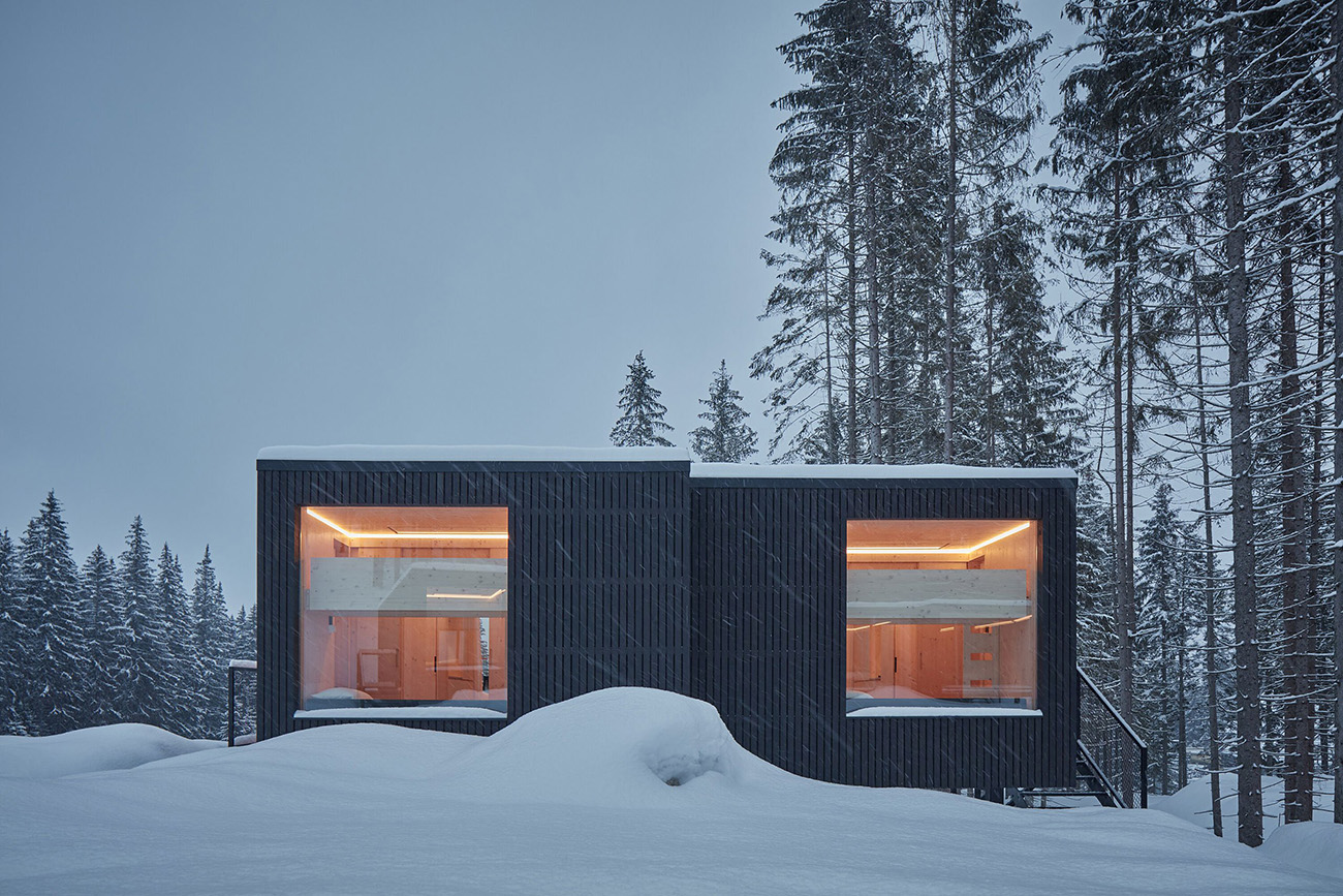 Hotel Bjornson’s chalets are a beautifully stark take on the mountain cabin