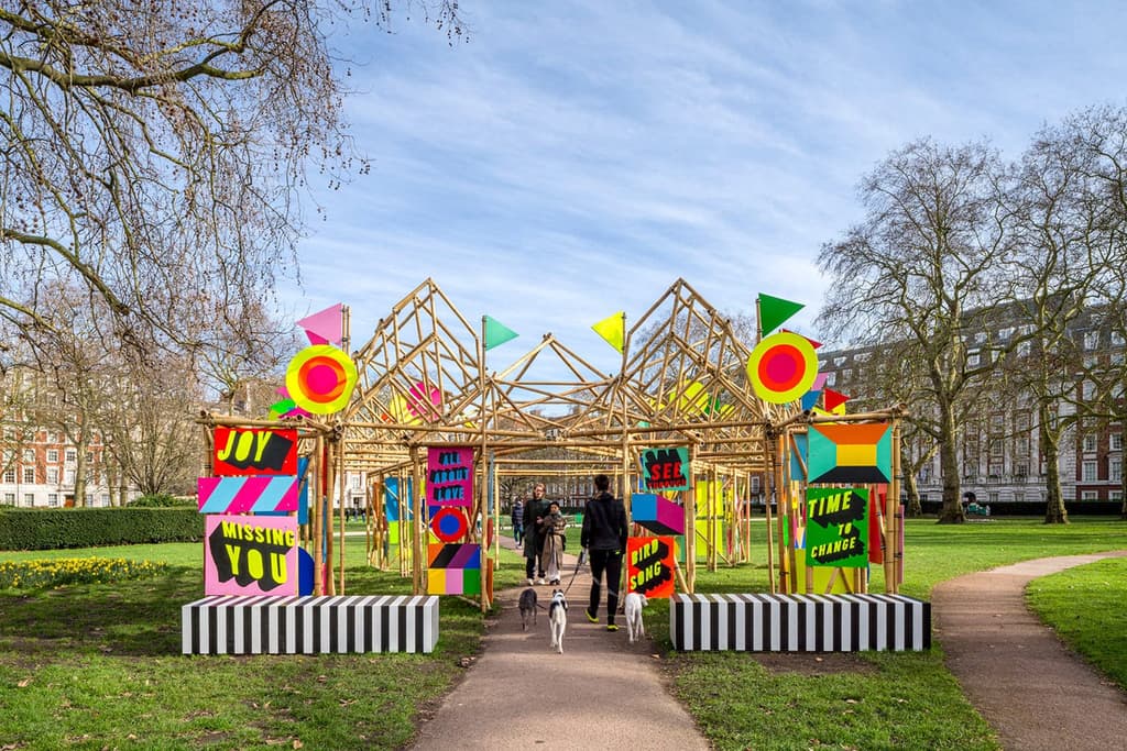 Morag Myerscough's 'See Through Pavilion'
