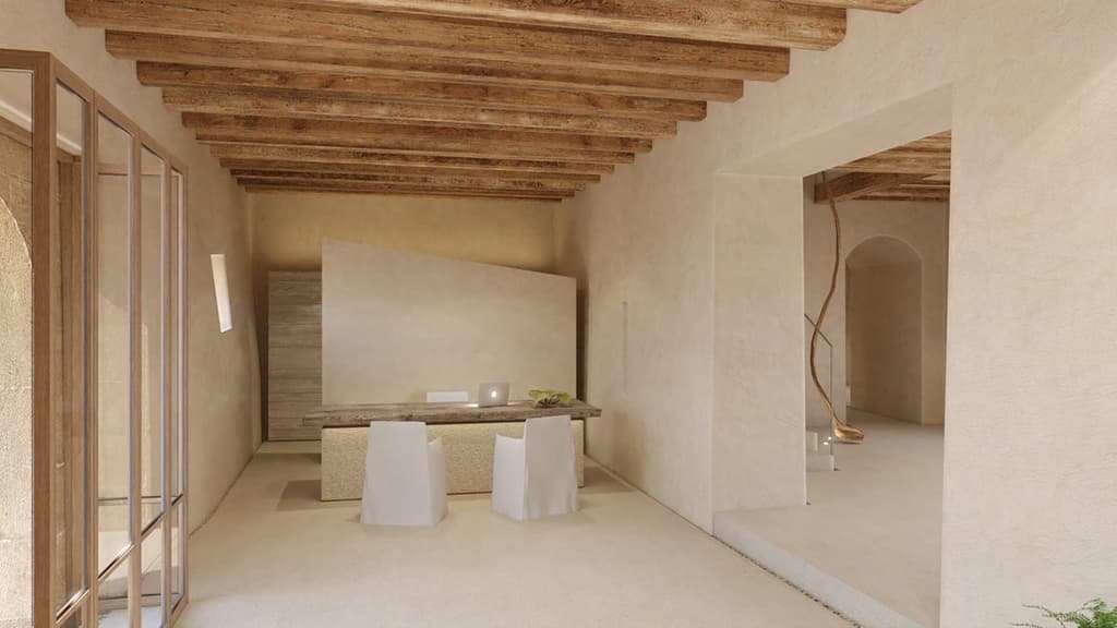A tranquil corner of the spa facilities