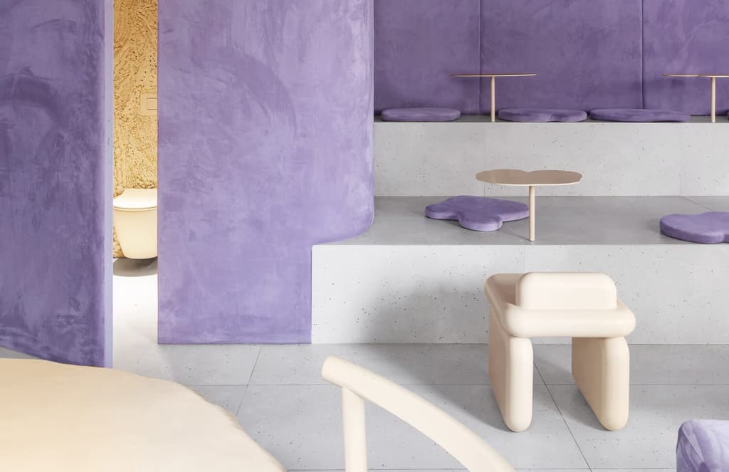 Lilac is making a comeback at this kitschy pastry shop in the Russian city of Voronezh