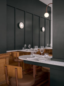 Le Clocher Penché’s stately interiors reflect its life as a former bank