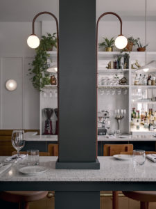 The restrained colour palette pays homage to the building's sophisticated past