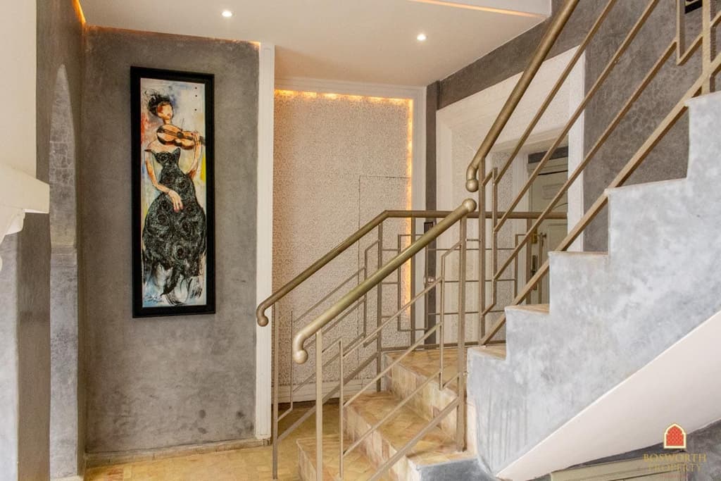 The second floor now hosts a spa