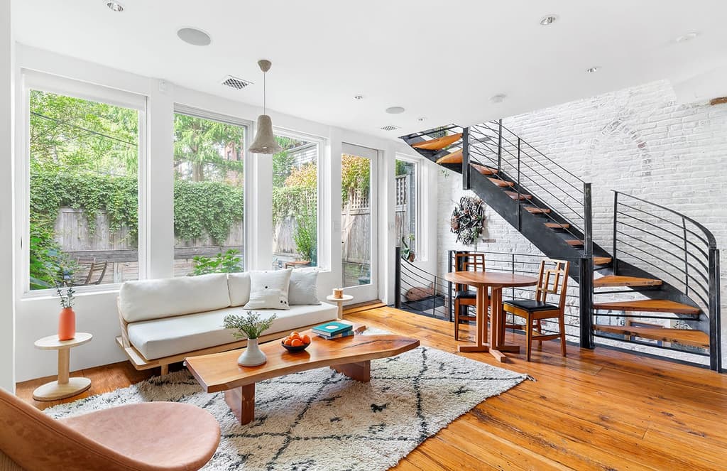 This historic Boerum Hill rowhouse plays with tradition
