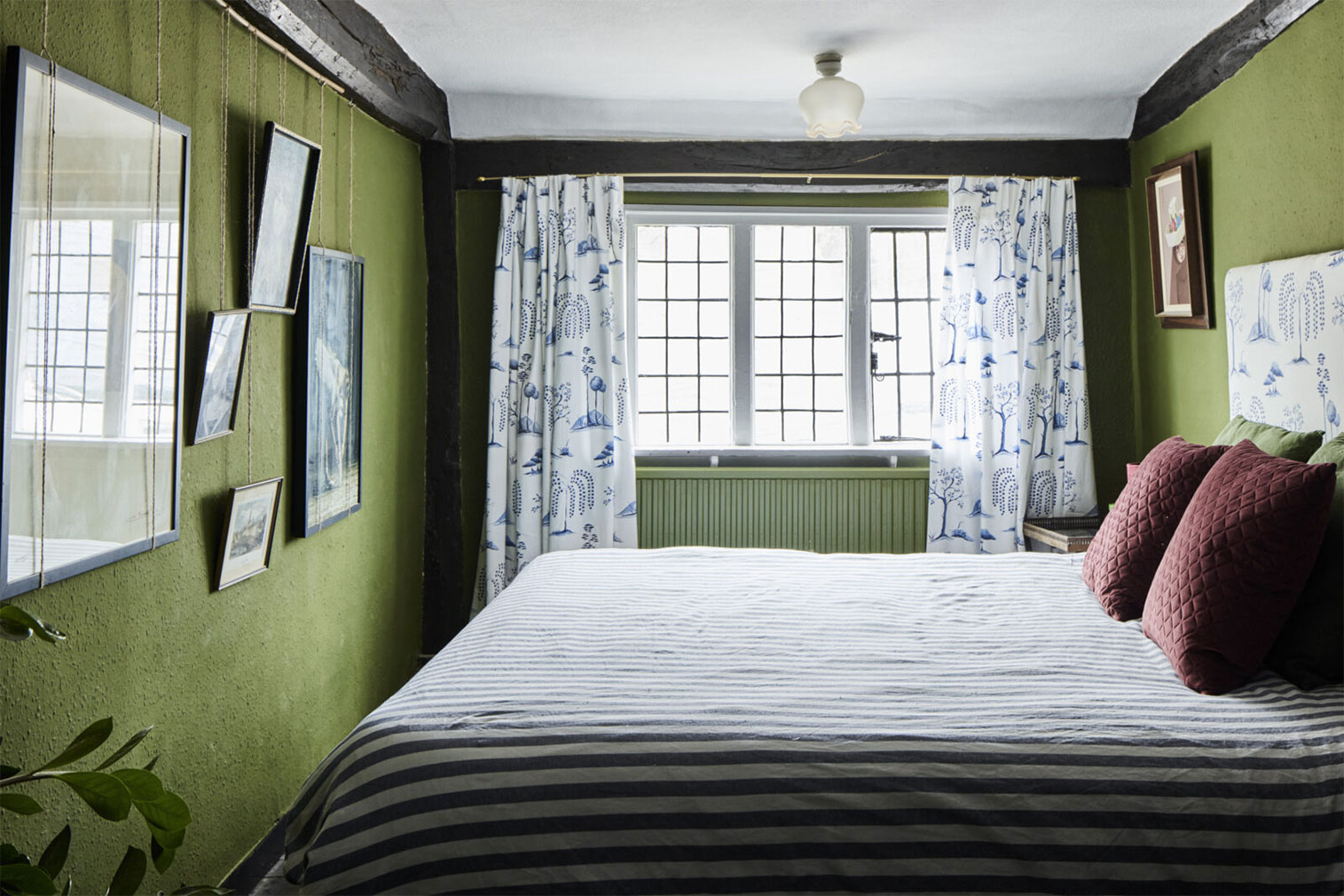 The master bedroom space inside the St Alban's home