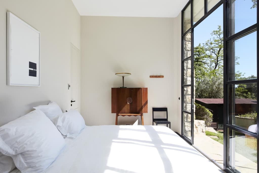 Rooms at the gallery-cum-hotel start from €250 per night