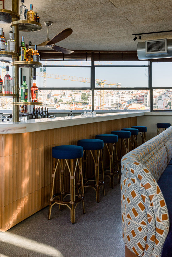 The city vista stretches for miles at Lisbon rooftop bar Java The Spaces