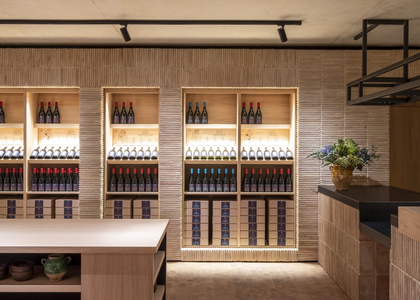 Architecture fuses with the landscape at this winery in Southern France