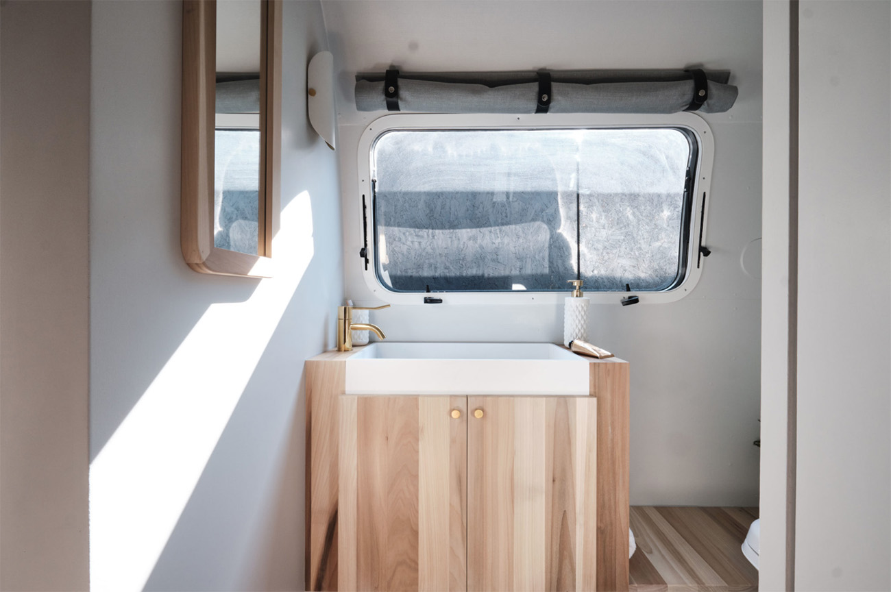 Cabinetry is made bespoke from London poplar