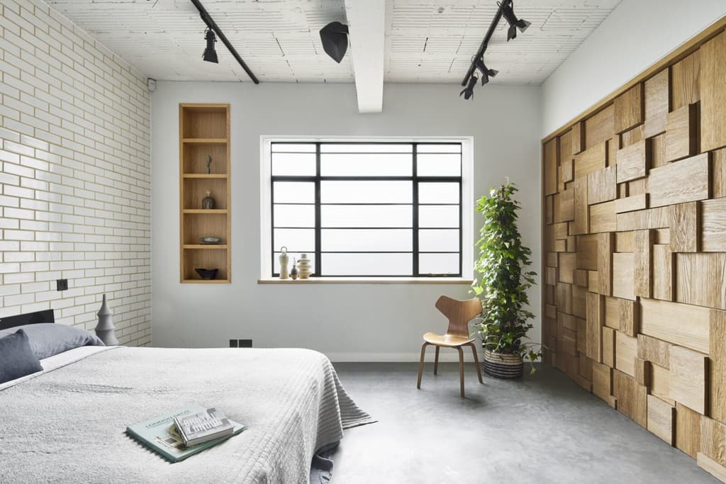 The practice has added oak panel walls that are moveable