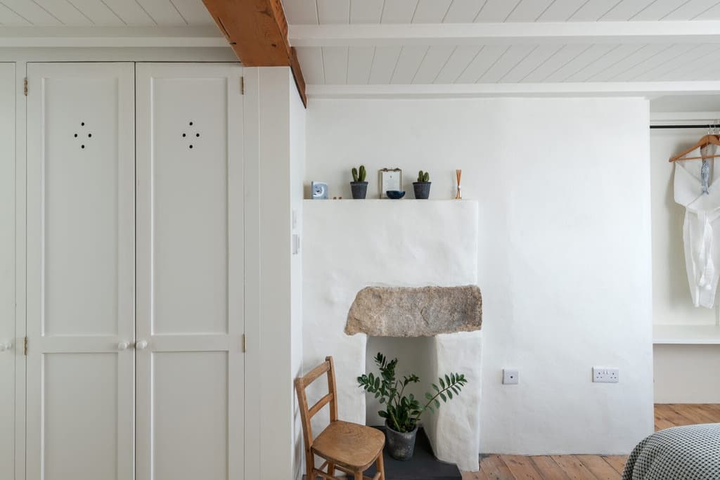 There's plenty of built in storage across the one-bedroom+ cottage