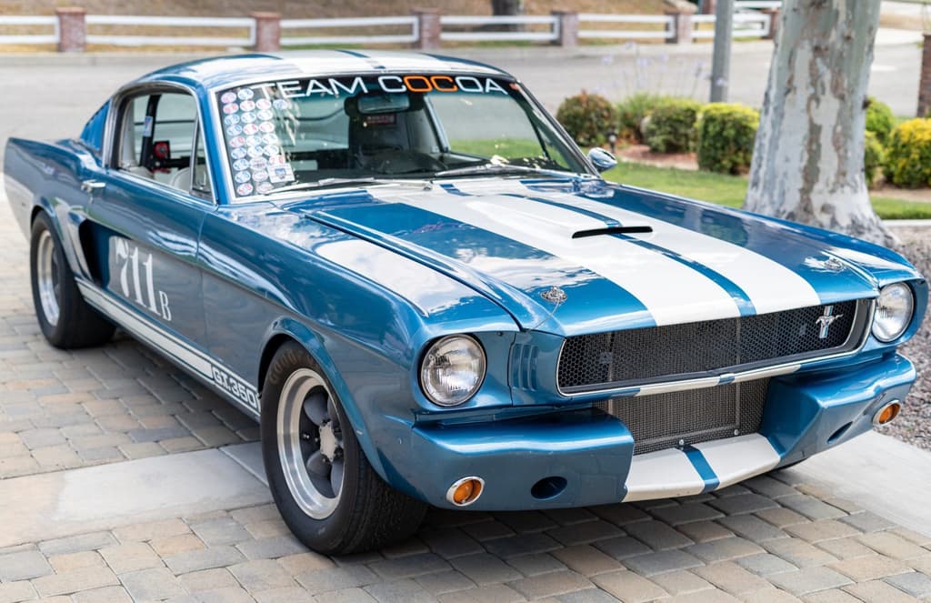 A modified 1965 Ford Mustang fastback is up for auction