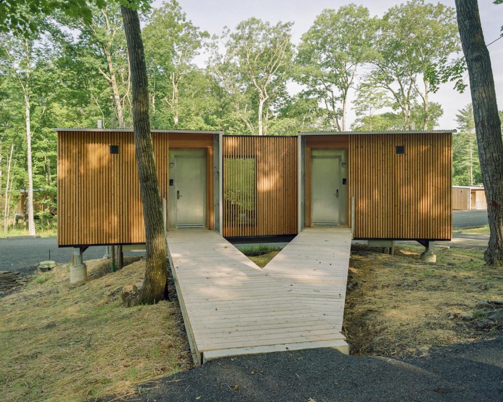 Piaule Catskill is a cluster of modernist cabins in the forests of