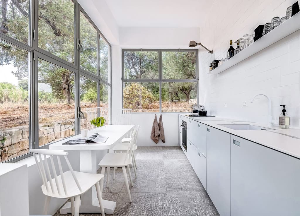 Inside the minimalist interiors of Villa Ostuni in Puglia by Studiotoff