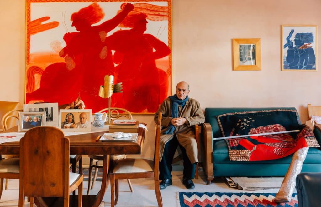 Artist Alekos Fassianos hosts an open house for the inaugural Athens Design Forum
