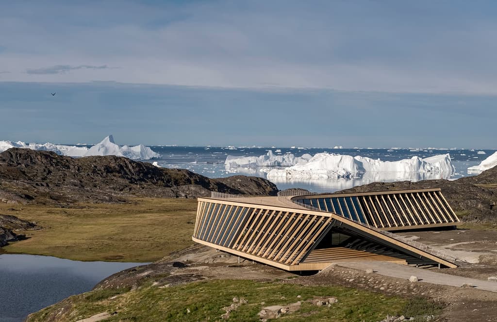 This arctic 'icefjord' centre overlooks the world's fastest glacier