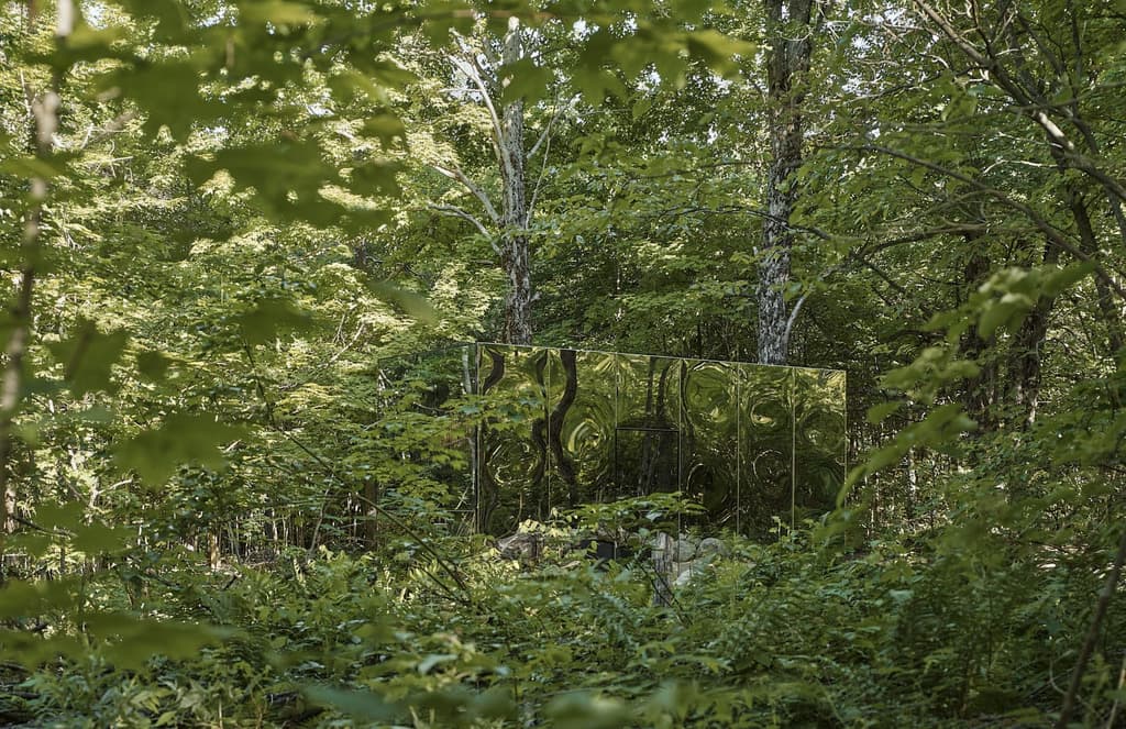 Arcana mirrored cabin hides in a forest an hour north of Toronto
