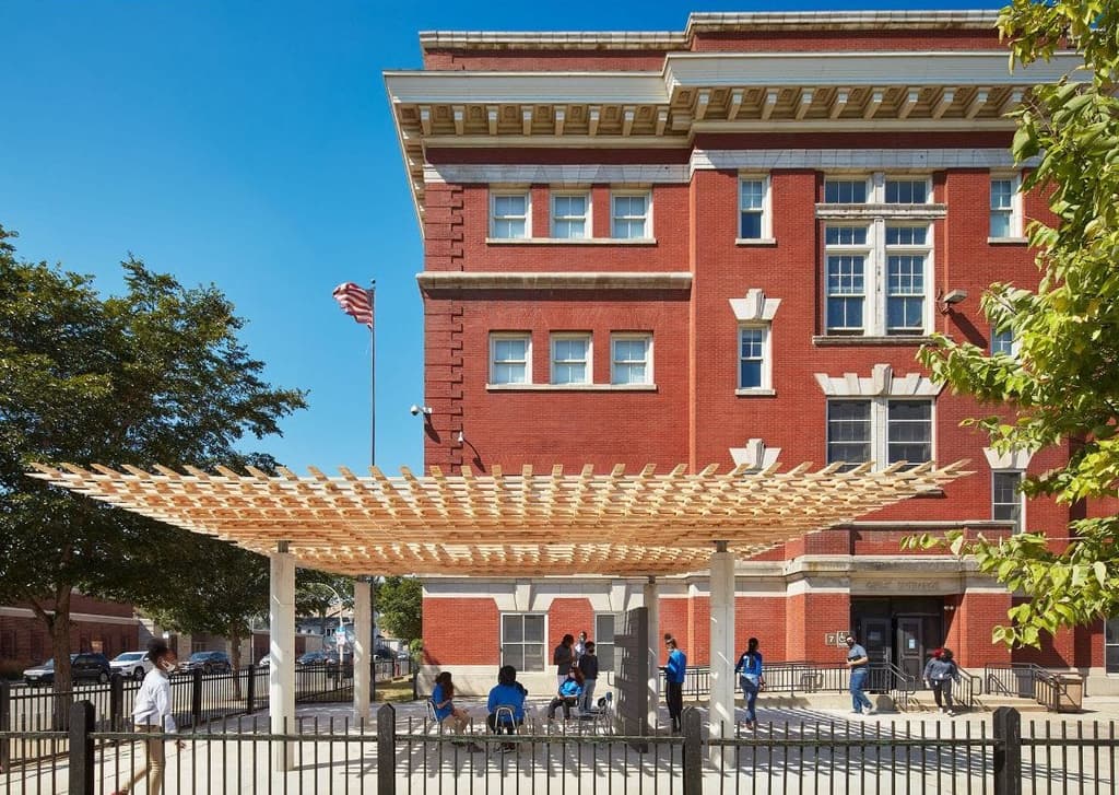 Robot-built timber pavilion debuts at the Chicago Architecture Biennale