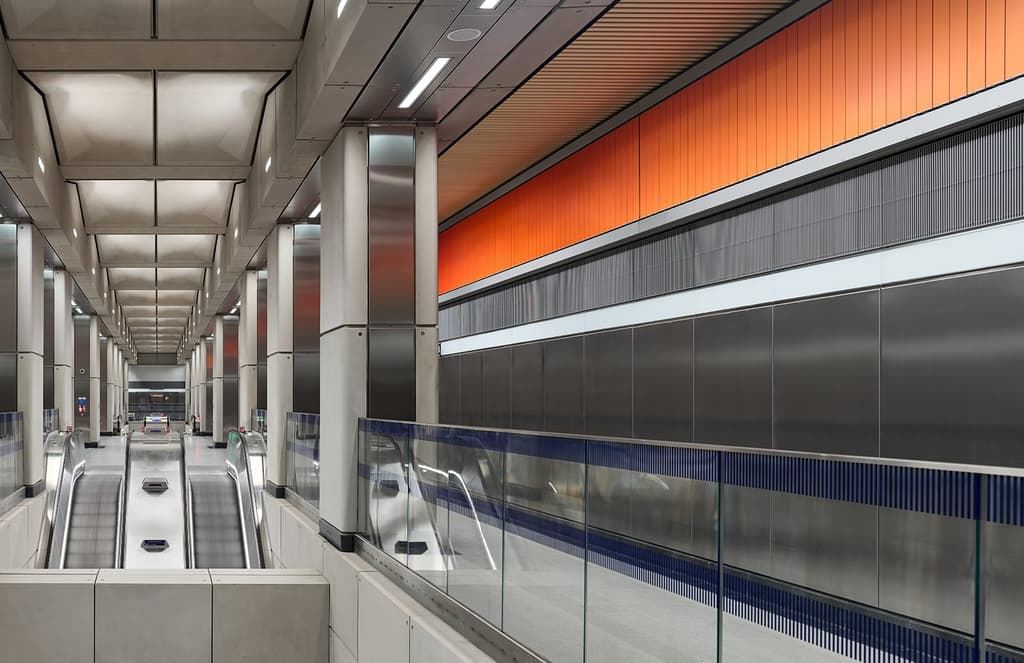 Battersea Power Station’s Underground opens to reveal the colours of a London sunrise